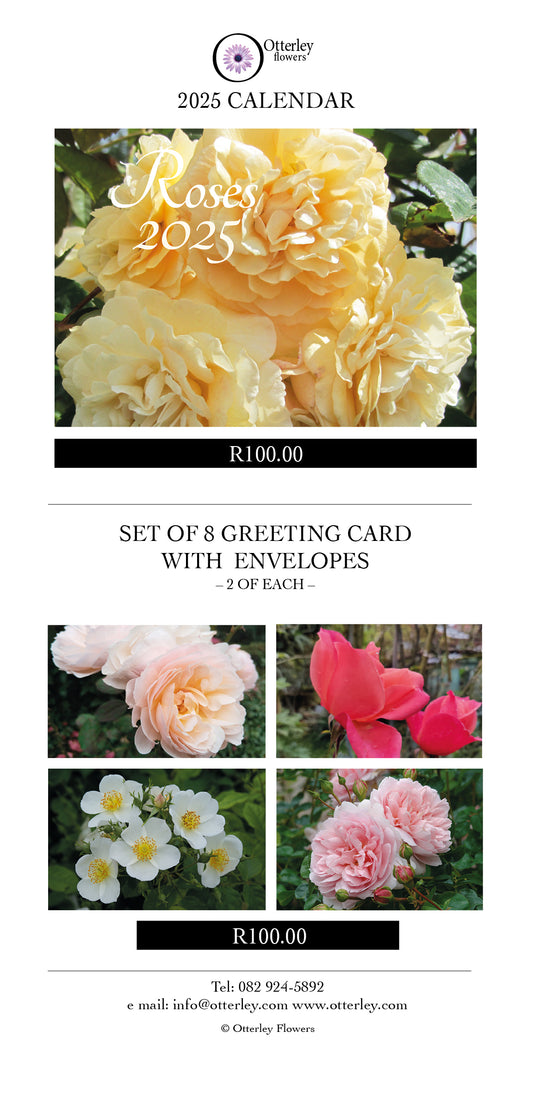 2025 Rose Calendar and Cards