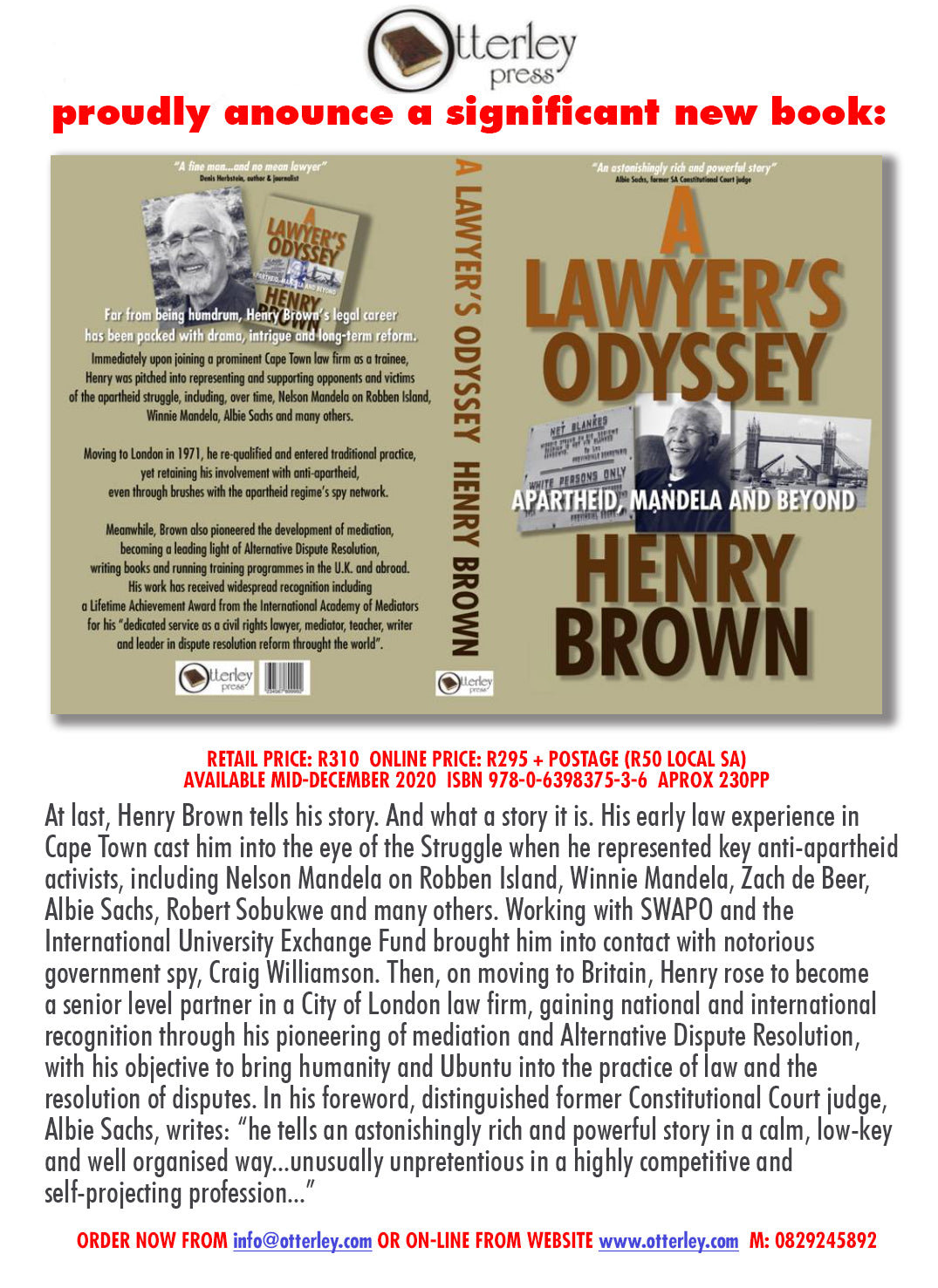A Lawyers Odyssey - Softcover Version